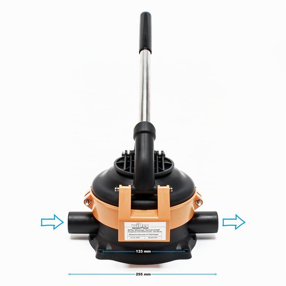 Bomba manual de agua con palanca de acero inoxidable máx. 70 l/min bomba de jardín bomba de agua