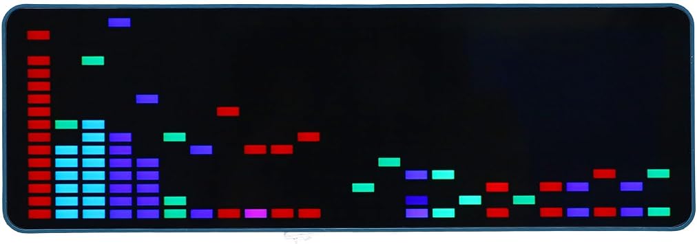 LED Audio Visualizer 16x24 Analyzer Equalizer Display Sound Responsive Music Level Meter 20 Dynamic Modes 7 Colors Home Stereo