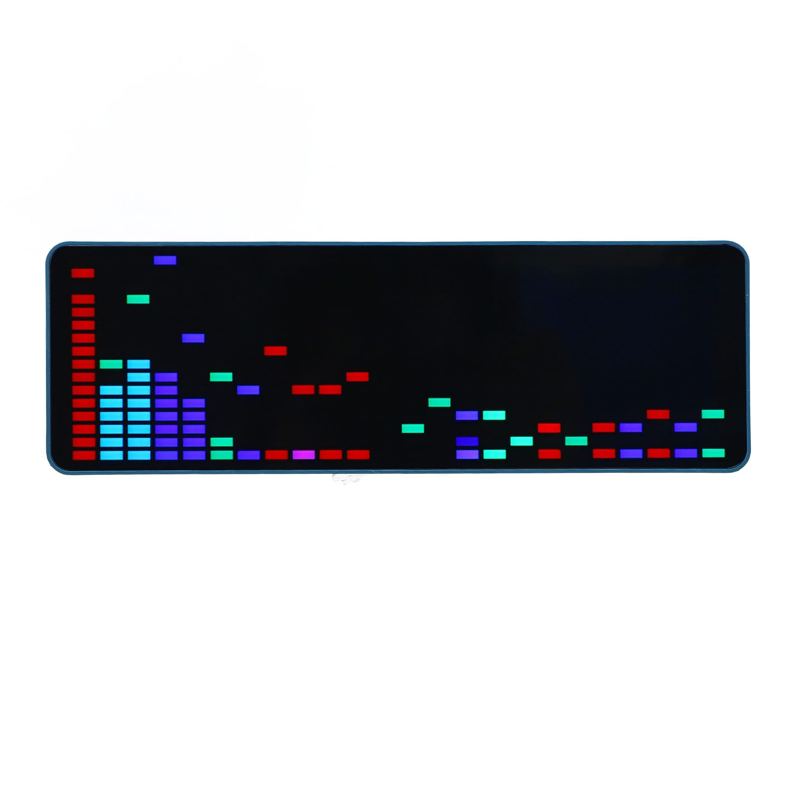 Jeffergarden Visualizador de Audio Analizador de Espectro LED 16x24 RGB 384 Leds Equalizador de Ritmo con 20 Modos Dinámicos y 7 Colores para Hogar HU-008B