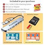 Lenovo IdeaPad 15.6” FHD Touchscreen Laptop, 24GB RAM 1.5TB Storage (1TB SSD+512GB Docking Station Set), 6-Cores Intel Core i3, Windows 11 Pro with Microsoft Office Included, Plusera Earphones - Image 2