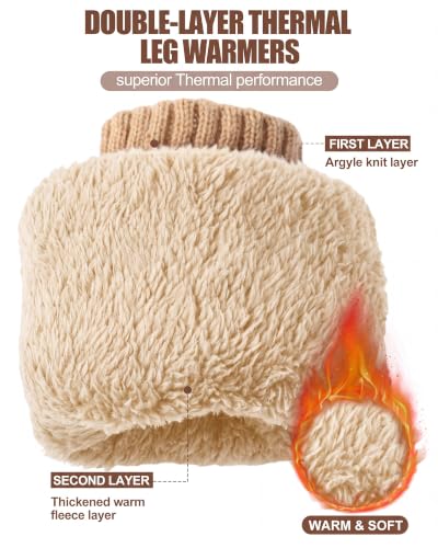 Image of Shihanee Fleece Leg Warmers Women
