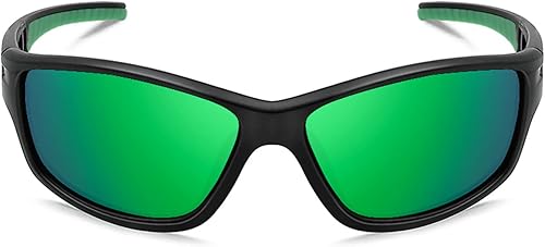 Miniatura 4 de MAXJULI Gafas de sol polarizadas deportivas para hombres y mujeres Tr90 marco para correr pesca béisbol conducción MJ8013