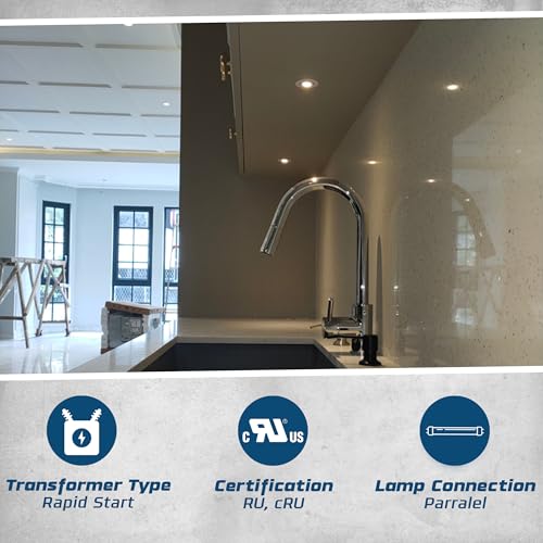 Image of OHLECTRIC Pack of 2 - Replacement for KTET-60-1-WC-F Step-Down Electronic Transformer - High-Performance 12V Halogen Transformer, Parallel lamp Connection - Use for Track Lighting & Recessed Lighting