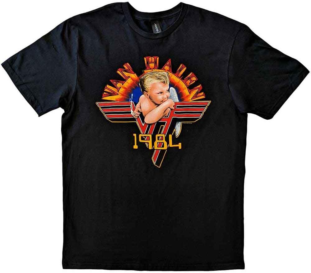 Van Halen T Shirt Cherub 84 Band Logo Official Unisex Black