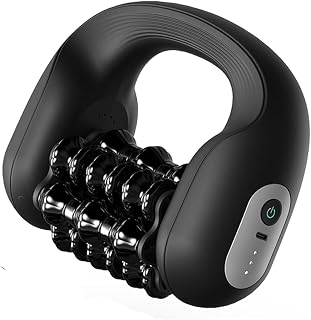 Electric Muscle Roller for Post-Workout Recovery, Deep Rolling Massager | For Legs, Calves, Back & Neck, Handheld Powered Rolling Tool, Rechargeable, 3 Speed Fitness Recovery