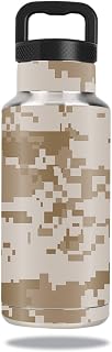 MightySkins Skin Compatible with Ozark Trail Water Bottle 36 oz wrap Cover Sticker Skins Desert Camo
