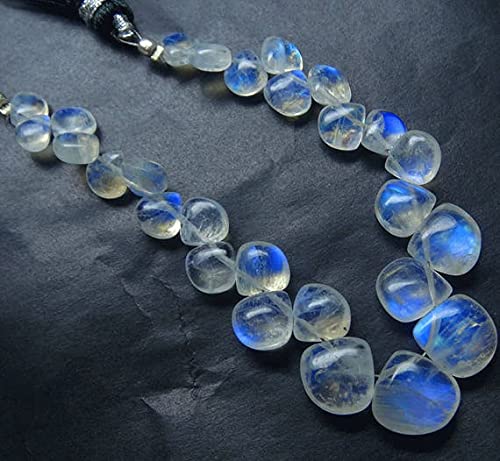 Pierre de lune arc-en-ciel de qualité gemme en forme de cœur pour joaillerie fine - 2
