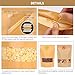 Moretoes 72pcs Kraft Paper Resealable Bags for Small Business, 5.9x8.6 Inches Stand Up Pouches, Food Packaging Bags with Window, Ziplock Coffee Pouches for Small Business
