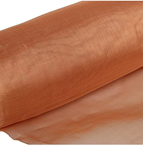 Image of Aviation Metal & Alloys Copper Screen Woven Mesh Screen 12 inch x 40 inch - 99.9% Pure Copper #40 Mesh, Aperture 0.48m Copper Mesh Cloth Fine Mesh, Dense Filter Screen Mesh