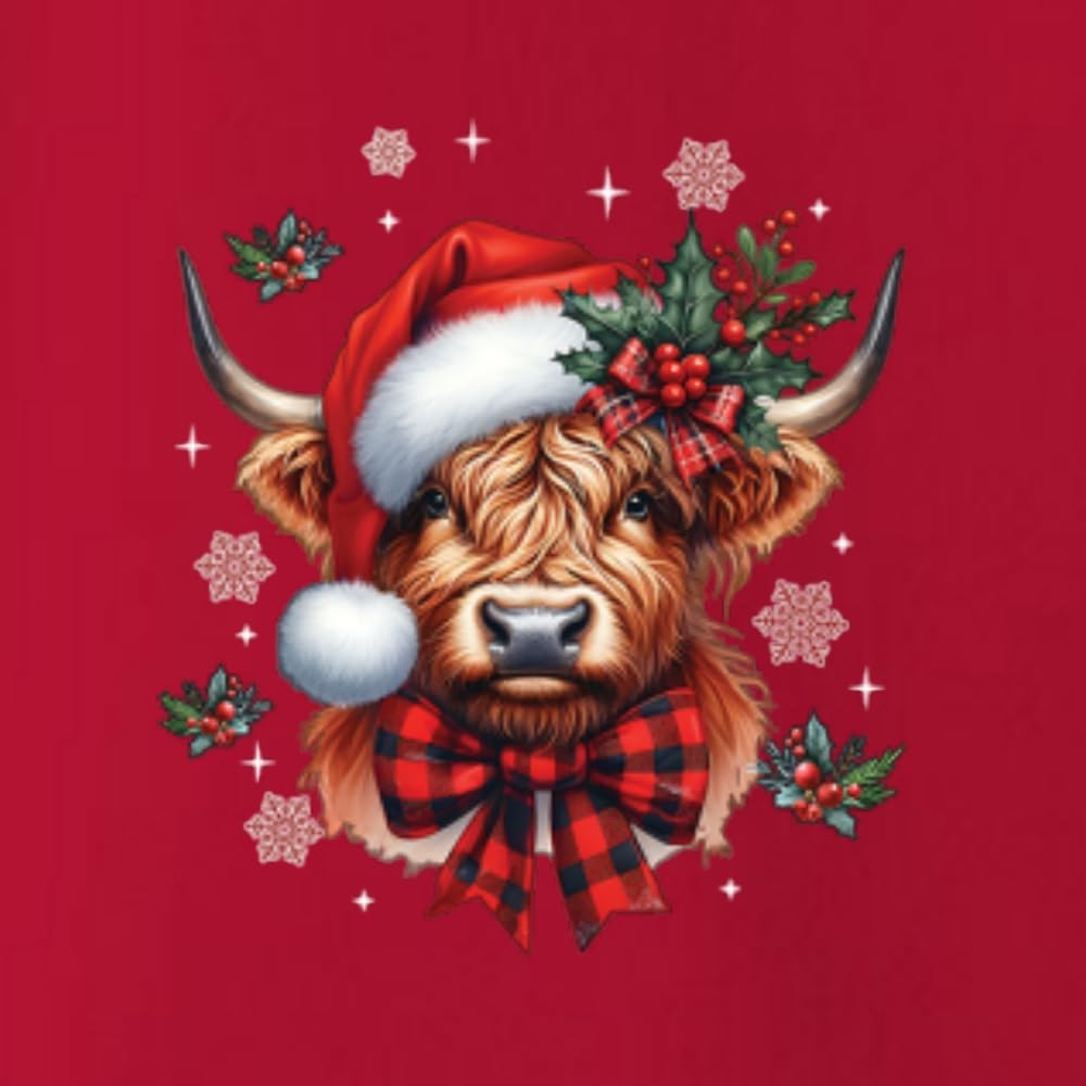 Vintage Christmas Holiday Shirts | Retro Peppermint Cocoa, Gingerbread, Snowflake & Cow Designs | Festive Gift Tees