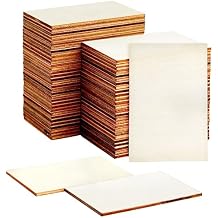 60 Pack Unfinished Wood Rectangles for Crafts, 2x3 Wooden Pieces for Painting, DIY Projects, Decorations, Engravings