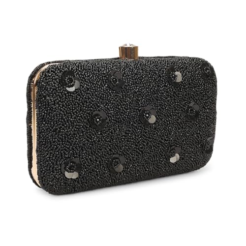 Image of LONGING TO BUY Hand Crafted Designer Box Clutch - Zari Embroidery For Women