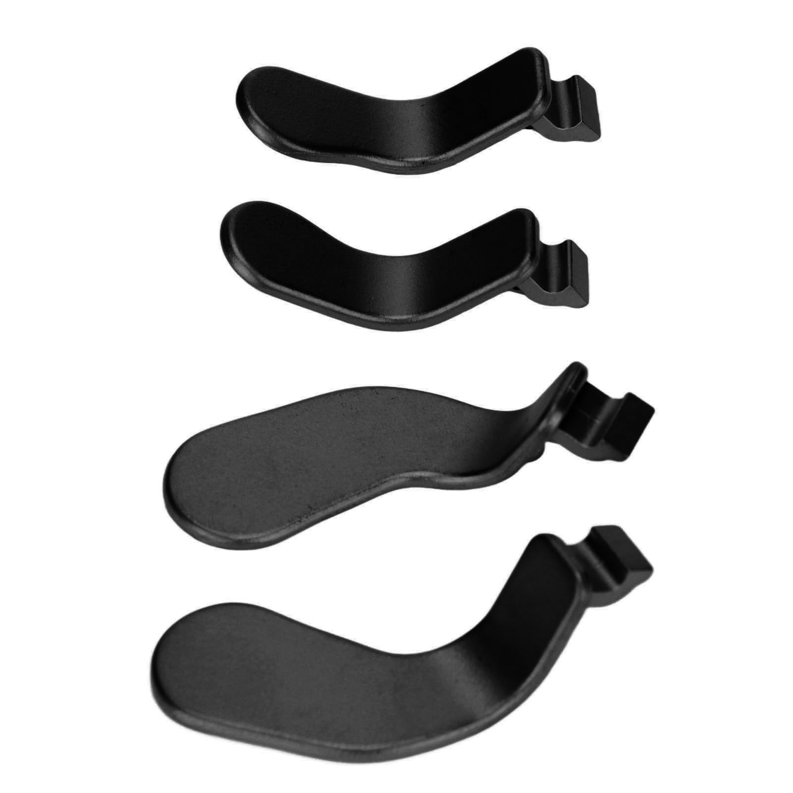 4 Unidades de Paletas de Control, Piezas de Repuesto de Acero Inoxidable con Cierre de Gatillo para Xbox One Elite Series 2, Modelo 1797 (Negro)