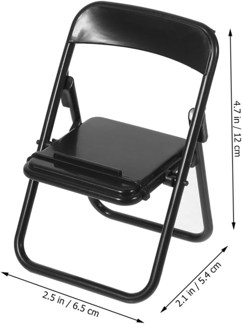 4sets 24pcs Chair Phone Holder Dollhouse Accessories Realistic Tabletop Decor for Miniature Homes Elegant and Functional Cellphone Stand 24pcs*4