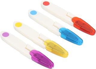 Thread Snips Thread Scissors Cross Stitch Tool Scissors With Transparent Cover Yarn Scissors Ushape 4 Pcs Cutter