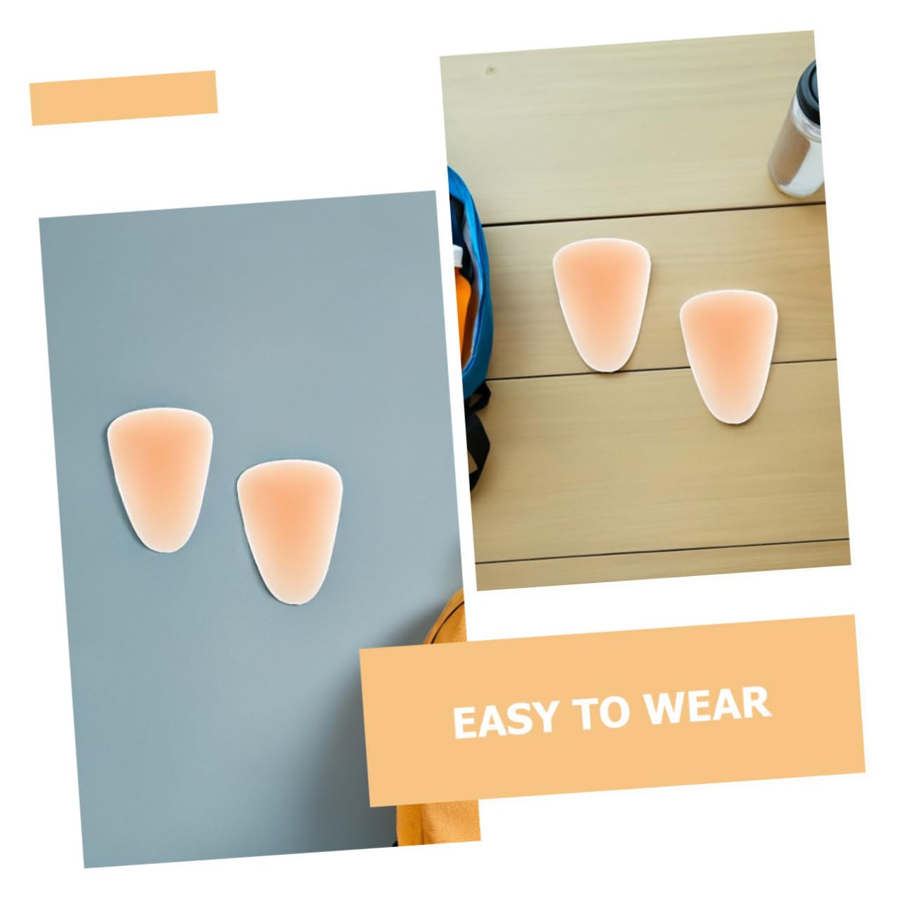 BESTonZON Ginocchiere in Silicone Beige 4 Pezzi per Snowboard | Morbide, Adatte a Principianti e Donne, Vestibilità Aderente, Libertà di Movimento, per Pista e Utilizzo All'aperto