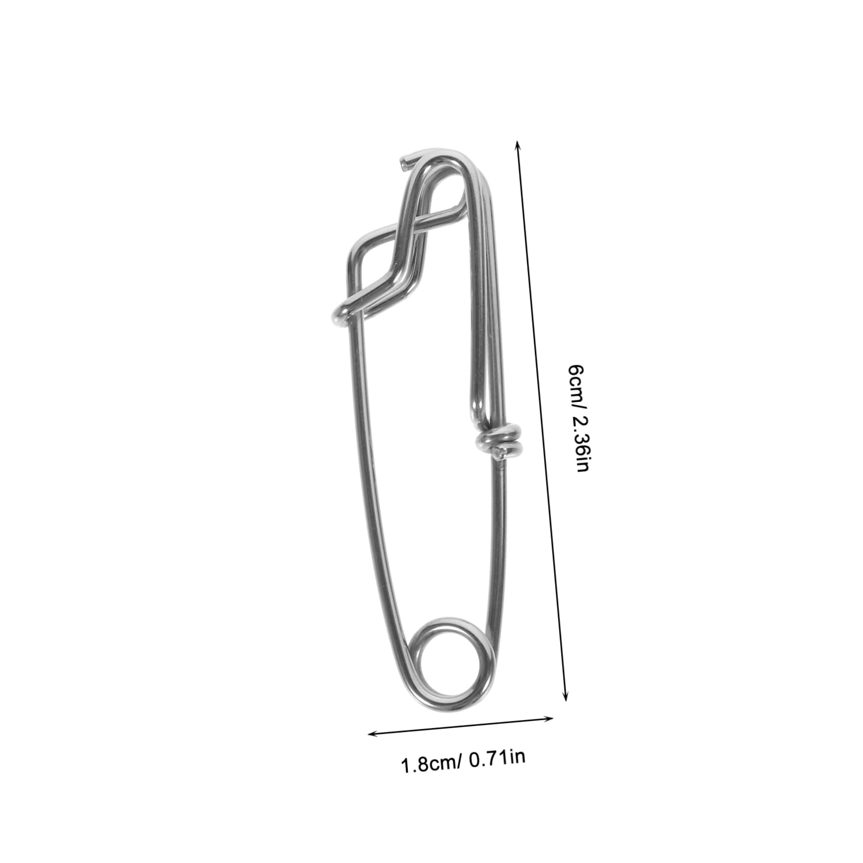 ibasenice 5 Ensembles Épingle À Paupières Connecteur Rapide Fishing Peches Poisson Accessoires De Pêche pour Hommes Accessoires De Pêche en Bateau Acier Inoxydable Silver 10 Pièces * 5