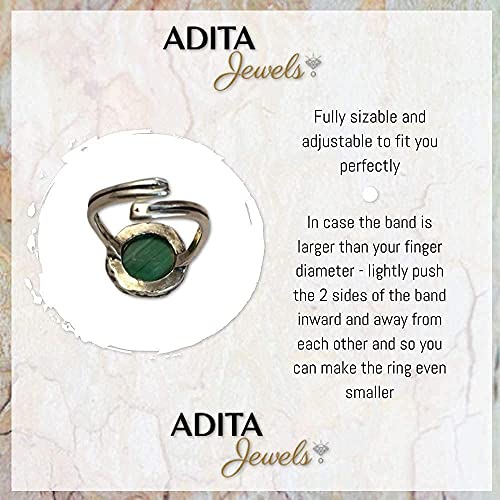 925 Sterling Silver White Opal Ring - Vintage Style October Birthstone Iridescent White Gemstone Sizable Ring - Classic Handmade Jewelry Gift For Her - Adjustable Elegant Boho Ring - Gift For Women #TOP5