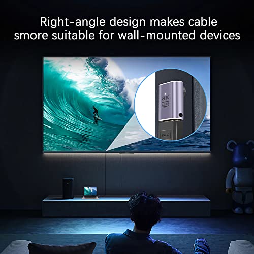 Adaptador HDMI 8K ángulo 90°, pack x2 miniatura 5
