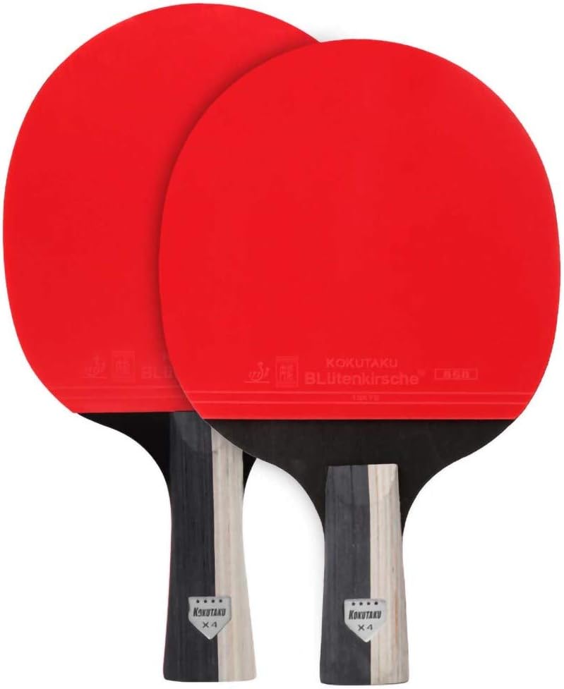 Lerten Table Tennis Racket Professional Training Ping Pong Paddle with Carry Bag Excellent Control Suitable for Family Activity and Sports Club / 4 Star/A