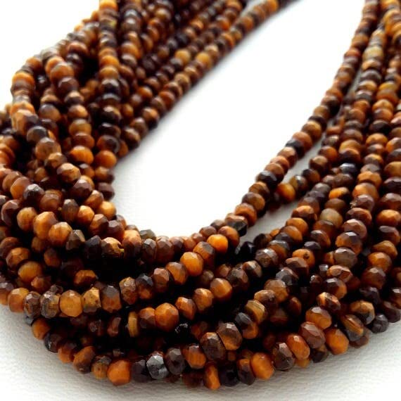 Grossiste perles oeil de tigre 3mm pour création de collier et bracelet en pierre
