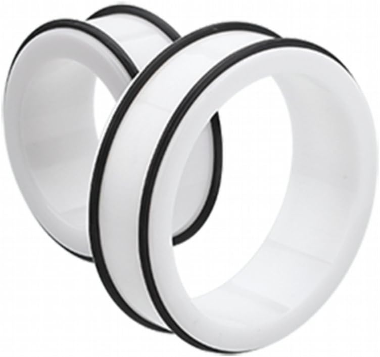 Covet Jewelry Supersize Basic Acrylic No Flare Ear Gauge Tunnel Plug