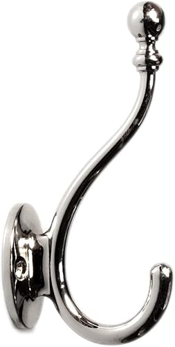 Hickory Hardware Cottage Collection - Gancho para abrigos y sombreros de 5-14 pulgadas de largo con acabado de nĂquel pulido (paquete de 14) Hickory Hardware Cottage Collection - Gancho para abrigos y sombreros de 5-14 pulgadas de largo con acabado de nĂquel pulido (paquete de 14)