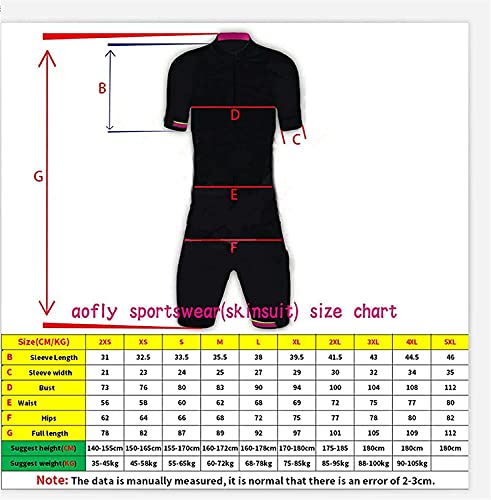 Fgnm Women's Cycling Jersey,Jumpsuit Short Sleeve,Bike Shorts Padded Triathlon 10286 (Color : 3283, Size : Medium) #TOP1