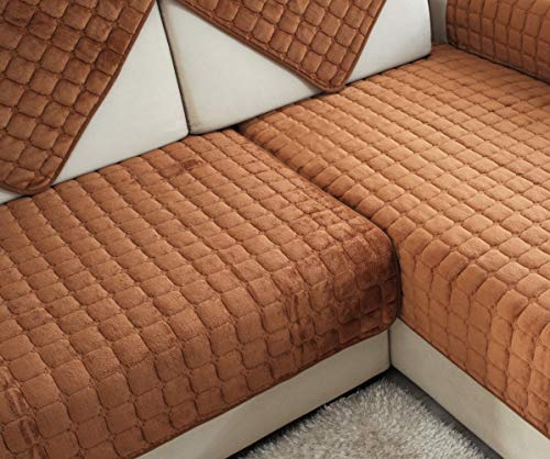 Nordmiex 1 Piece Couch Cover,Sofa Cover Couch Covers Sectional Couch Covers Washable Sofa Slipcover For Dogs Cats Pet Love Seat Brown,28Inch X59Inch #TOP2