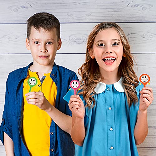 image for ArtCreativity Smile Hand Drums, Set of 12, Musical Toys for Kids in As