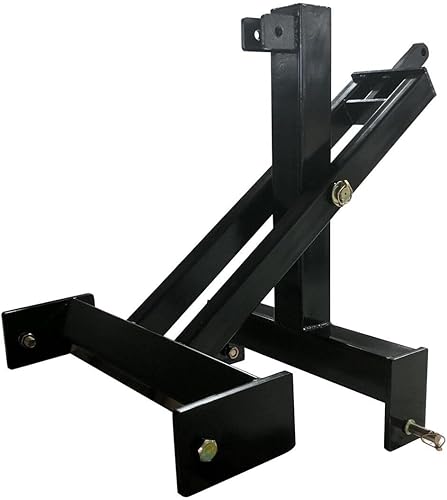 Miniatura 4 de Titan Attachments Elevador de tijera de 3 puntos para tractores de categoría 1, elevación de manipulación de materiales para elevar, bajar y