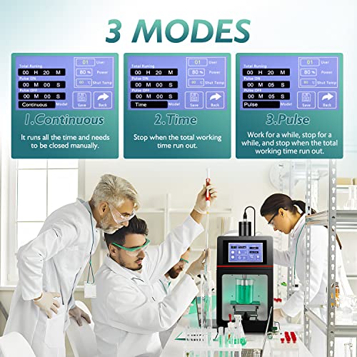 Bonoutil Ultrasonic Homogenizer Emulsifier Sonicator Processor Cell Disruptor Mixer With 20Mm Probe 110V (2000W, 1000-3000Ml) #TOP3