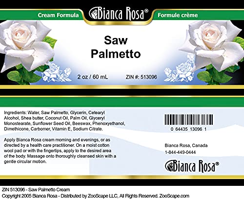 Bianca Rosa Saw Palmetto Cream (2 Oz, Zin: 513096) - 2 Pack #TOP1