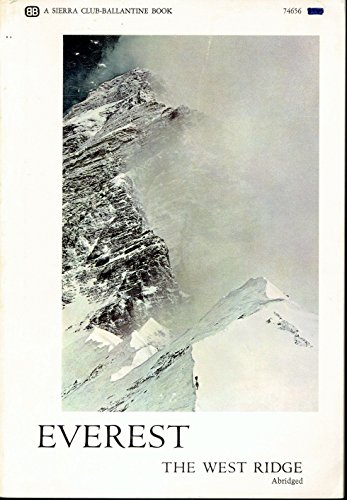 Everest The West Ridge B0027BJLBY Book Cover