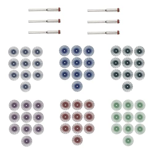 Atozs Bristle Disc Kit With 60Pcs 1 Inch Bristle Disc Wheel Brushes Abrasive Brush Tool #TOP28