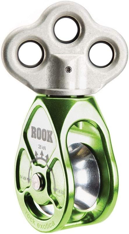 Notch Rook Triple Attachment Swivel Pulley, Green (34201)