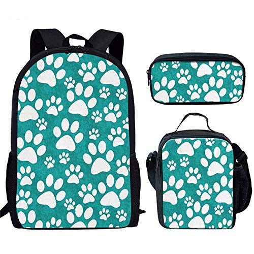 Fhdc Mochila Mochilas Escolares con Estampado De Pata Dibujos Animados Estudiantes Lindos