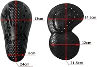 Vista 2 de CE Armor Rodilleras Rodilleras para Motocicleta Pantalones de montar Protector Gear Gel Cushion 4 PCS