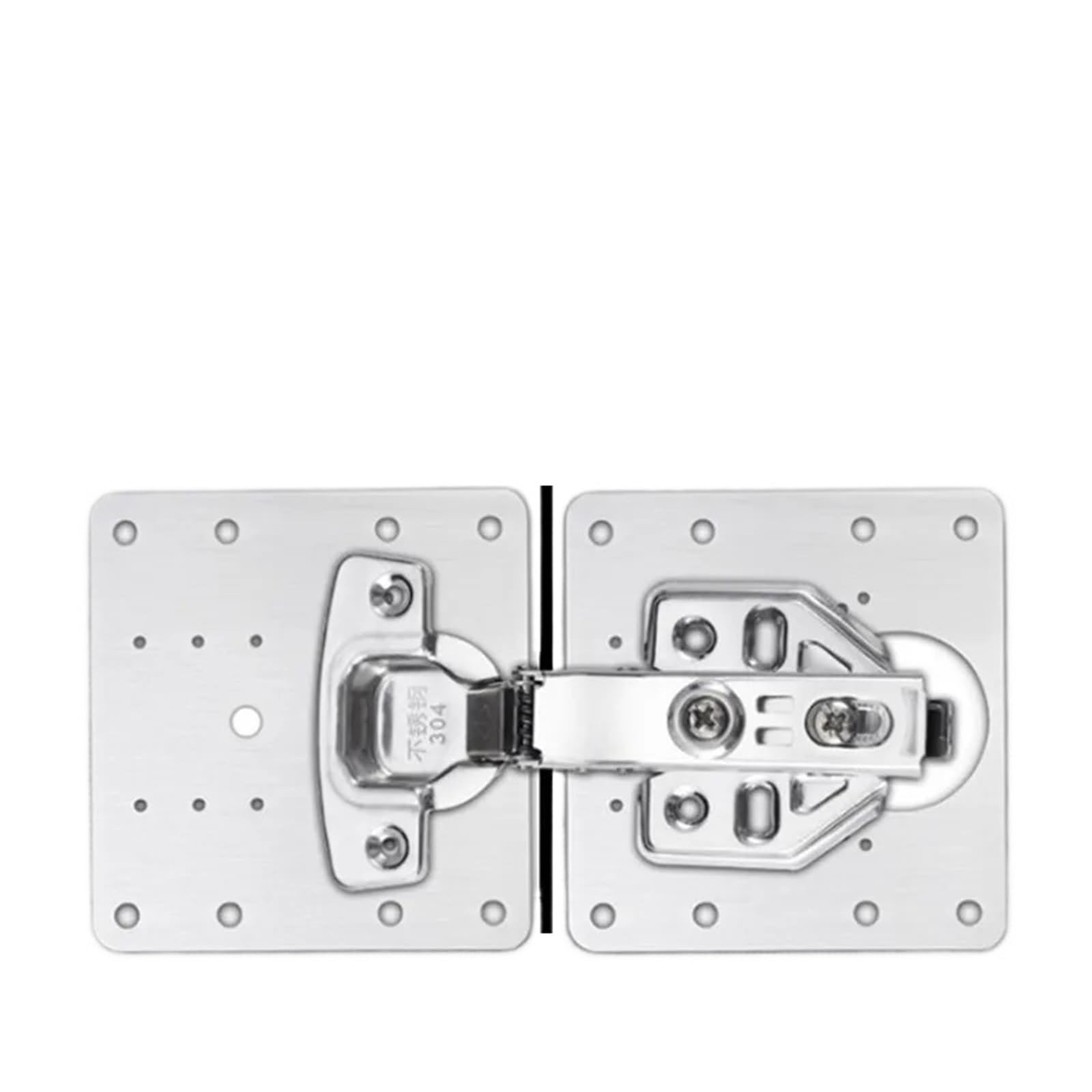 Kdhcvkz 4Pcs With 24 Screws 2/4/8/10Pcs Steel Cabinet Door Hinge(4Pcs With 24 Screws)