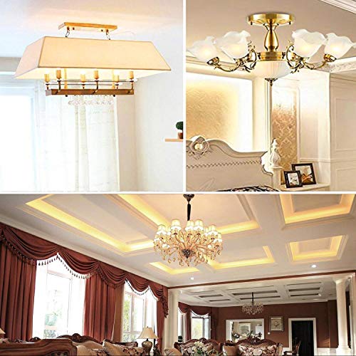 Omaykey 2W Led Candelabra Bulb 25W Equivalent 3000K Soft White 250Lm, E12 Base Led Chandelier Light Bulbs, Vintage Edison Clear Glass Ca11 Candle Flame Tip, Non-Dimmable, Pack Of 10 #TOP4