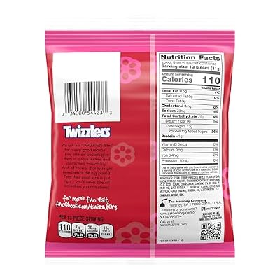 TWIZZLERS Bites Cherry Flavored Licorice Style, Chewy Candy Bags, 7 oz (12 Count)
