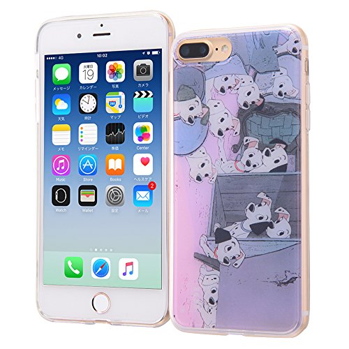 イングレム Iphone 7 Plus Case, Disney Famous Scene Series, Tpu Case + Back Panel, 101 Dalmatians 9 #TOP16