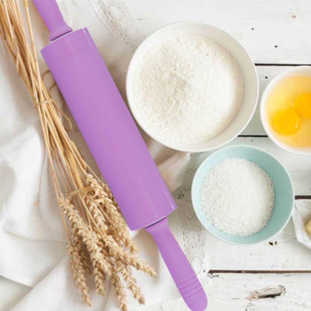 Silicone Rolling Pin by Fissman, 39cm Rolling Pin for Making Dough, Bread and Pizza for Making Dough, Bread, Pizza, Roti Roller, Chapati Maker, Roti Maker, Tortilla Roller