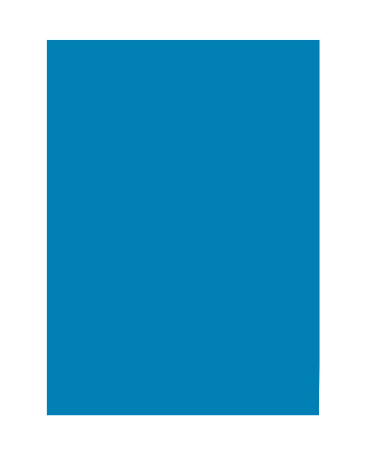 Folia 6334 Coloured Paper, DIN A3, 50 Sheets, Blue