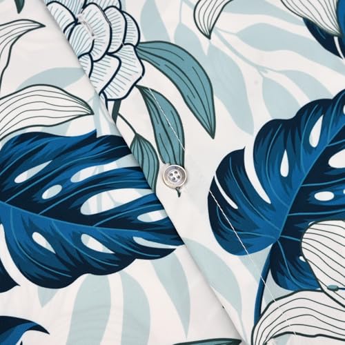 Image of Hawaiian Shirt for Men Tropical Shirts Summer Beach Button Down Short Sleeve Luau Aloha Floral Cruise Vacation Outfit 2026