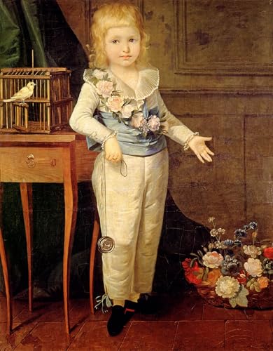 Impression d'art Élisabeth Vigée Lebrun : portrait de garçon vintage pour mur de chambre