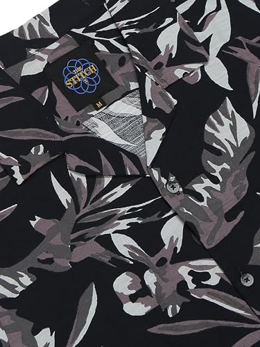 Image of StitchX Men's Half Sleeve Printed Beach Cuban Collar Shirt