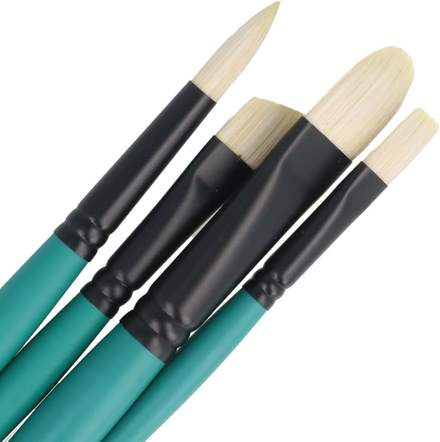 Pan Art Vegan Synthetic Brush Set No.12-16 for Oil - 4 Piece Set