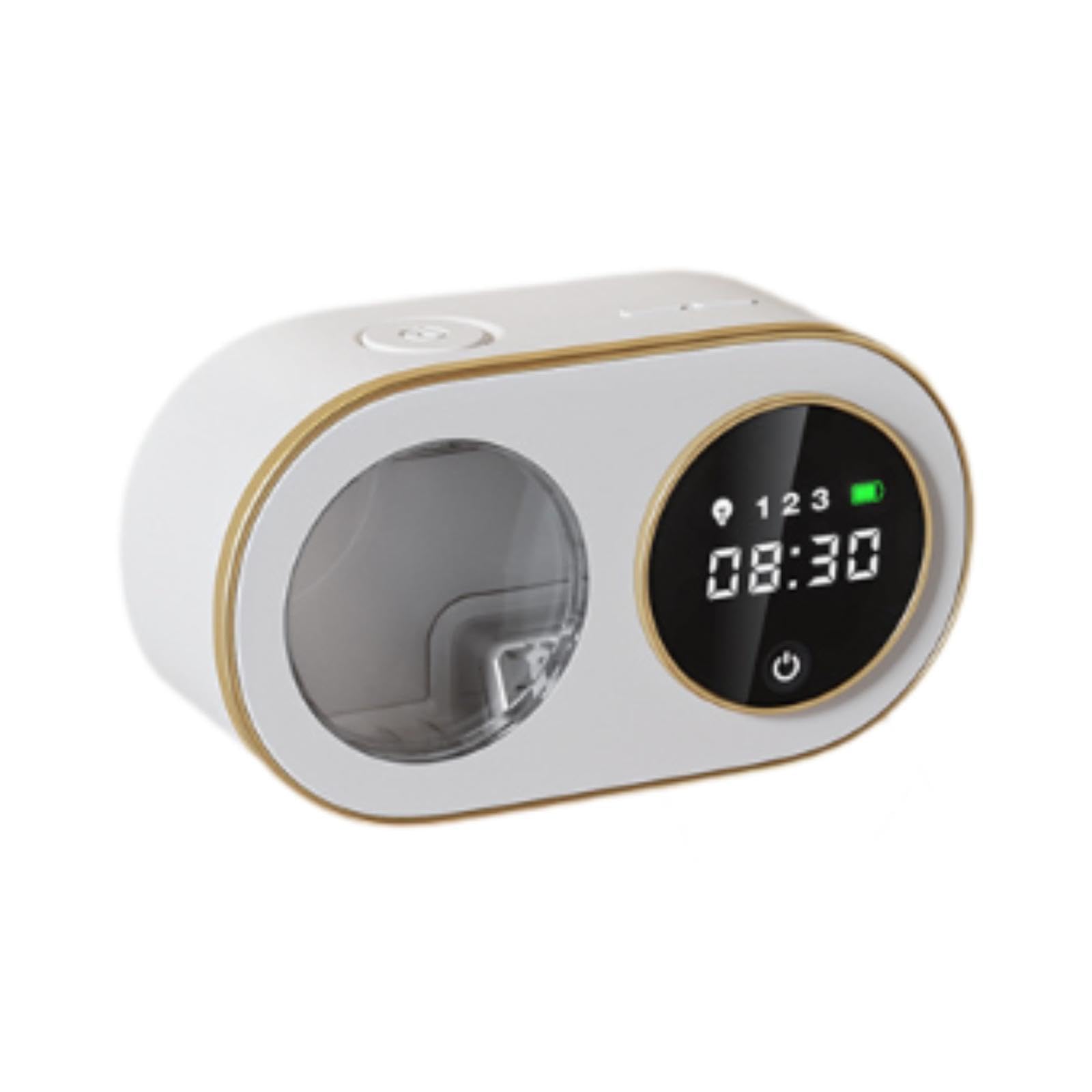 Dispensador Automático de Jabón Sin Bomba, Líquido Visible, Espuma Ajustable, Indicador de Nivel de Recarga, Apto para Baño Y Cocina, Blanco, Individual