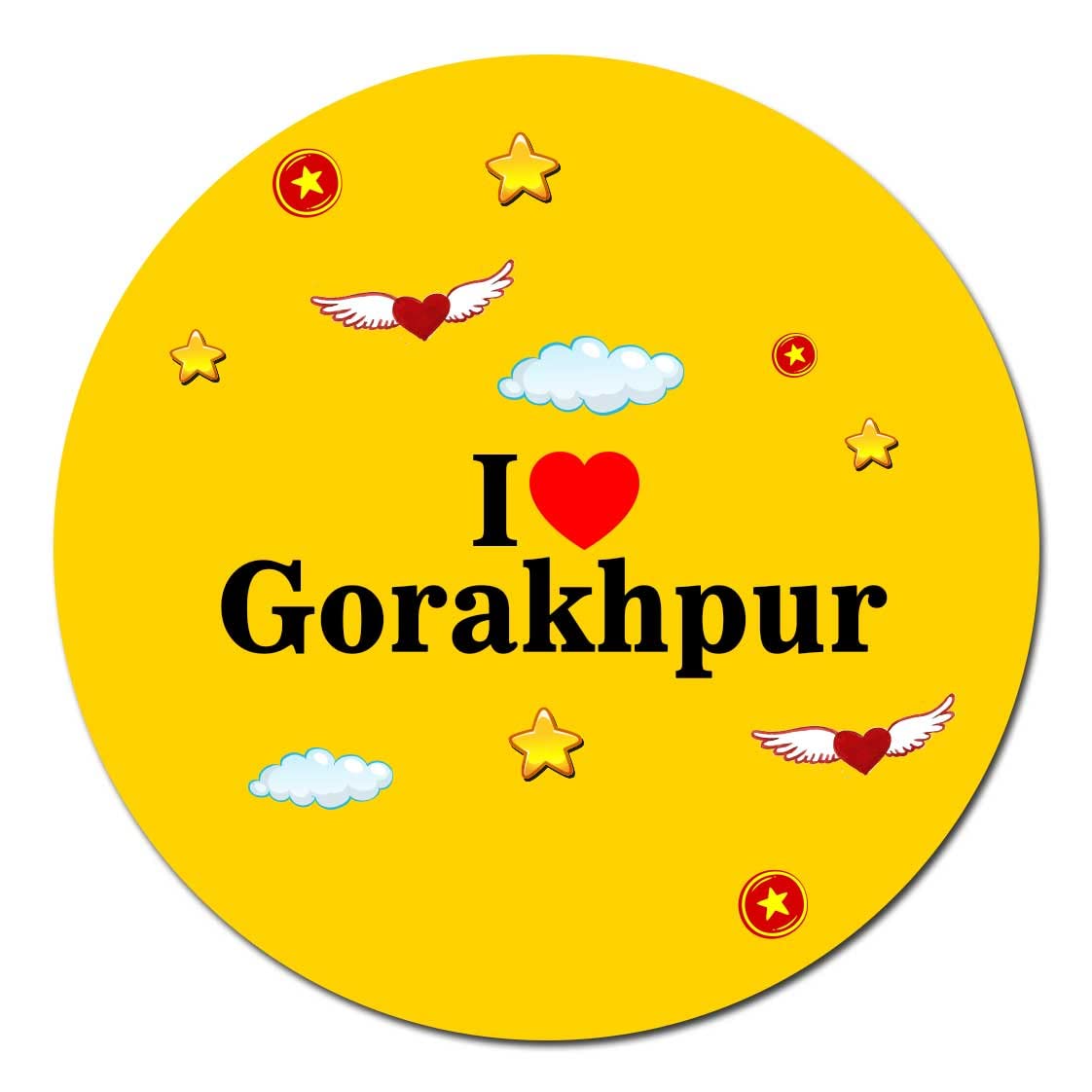 Buy ARTBUG I Love Gorakhpur CityState Decorative Fridge Sticker Magnet,  Souvenir for Home, Kitchen, Pefect Gift for Friends, Kids and Relatives  Online at Low Prices in India - Amazon.in